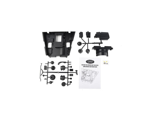 RC4WD Gelande II 2015 Land Rover Defender D90 TDI Engine Bay
