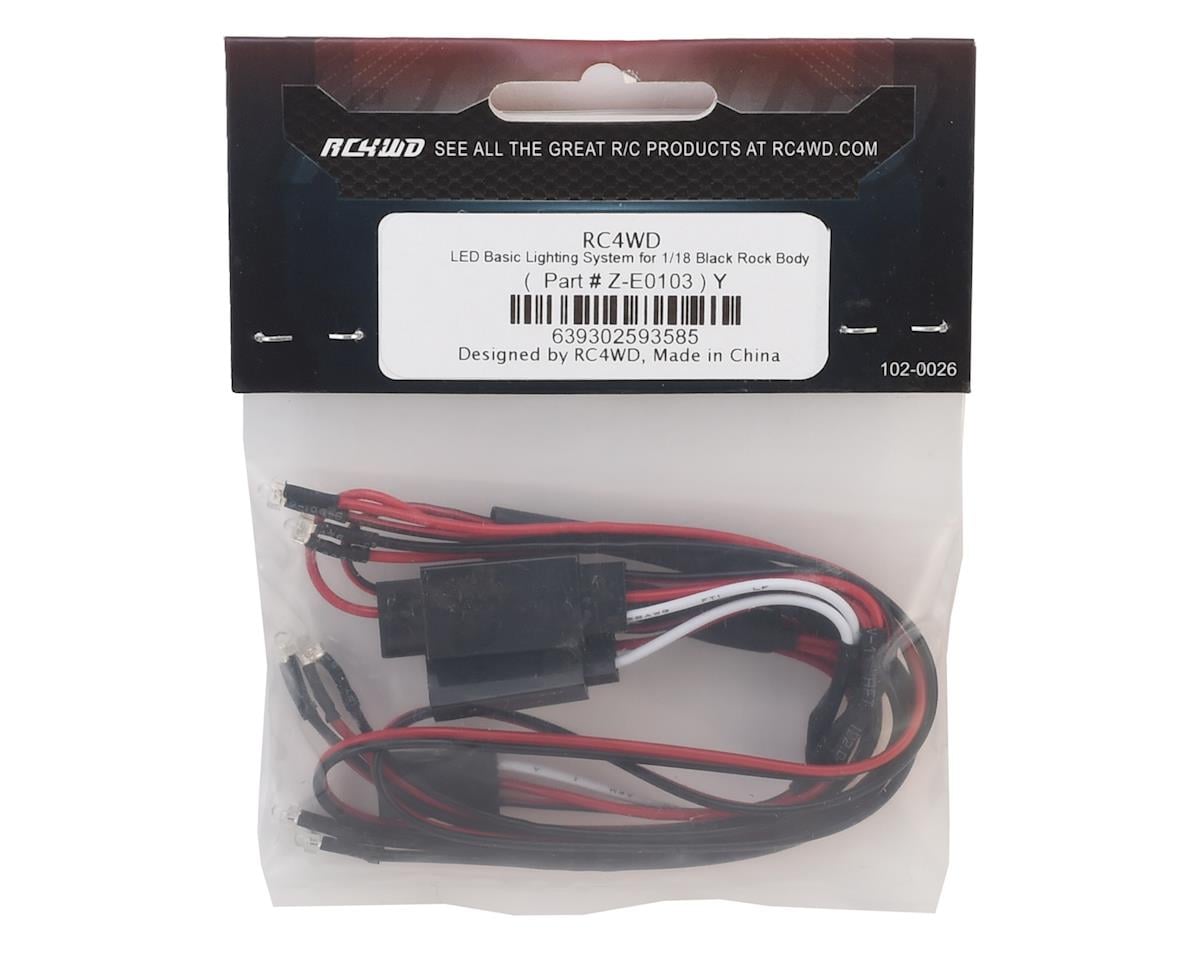 RC4WD 1/18 Black Rock Body Basic LED Lighting System