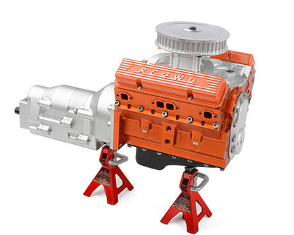 RC4WD Scale V8 Engine Aluminum Valve Cover (Orange) (2)