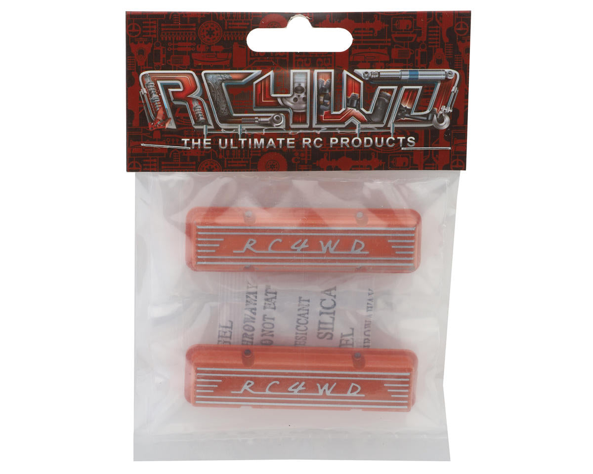 RC4WD Scale V8 Engine Aluminum Valve Cover (Orange) (2)