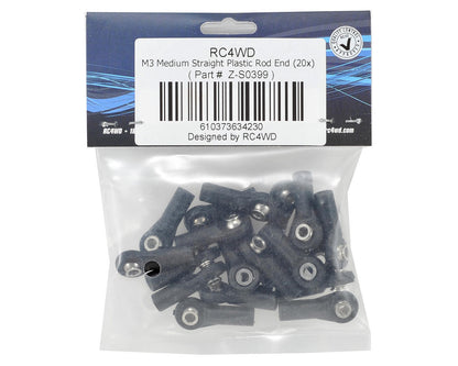 RC4WD M3 Medium Straight Plastic Rod End (20)