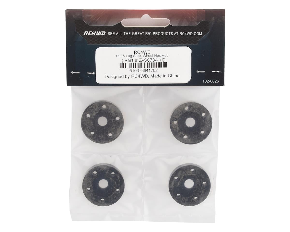 RC4WD 1.9" 5 Lug Steel Wheel Hex Hub (4)