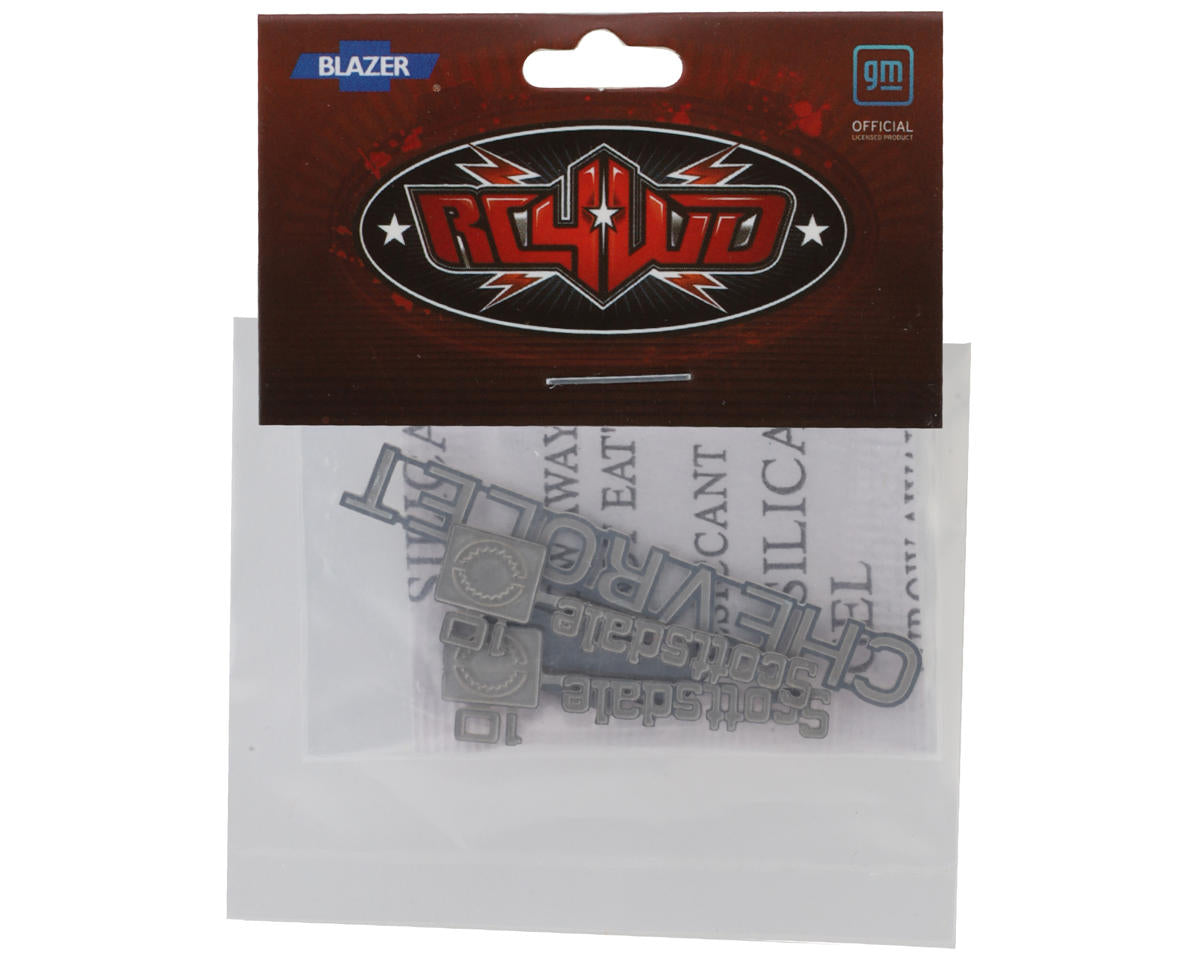 RC4WD TF2 Chevrolet K10 Scottsdale Molded Hard Body Metal Emblem Set