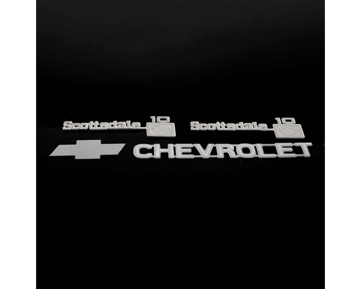 RC4WD TF2 Chevrolet K10 Scottsdale Molded Hard Body Metal Emblem Set