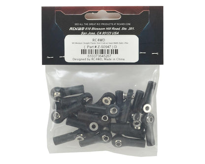 RC4WD M3 Medium Straight Plastic Rod Ends w/Balls (20)