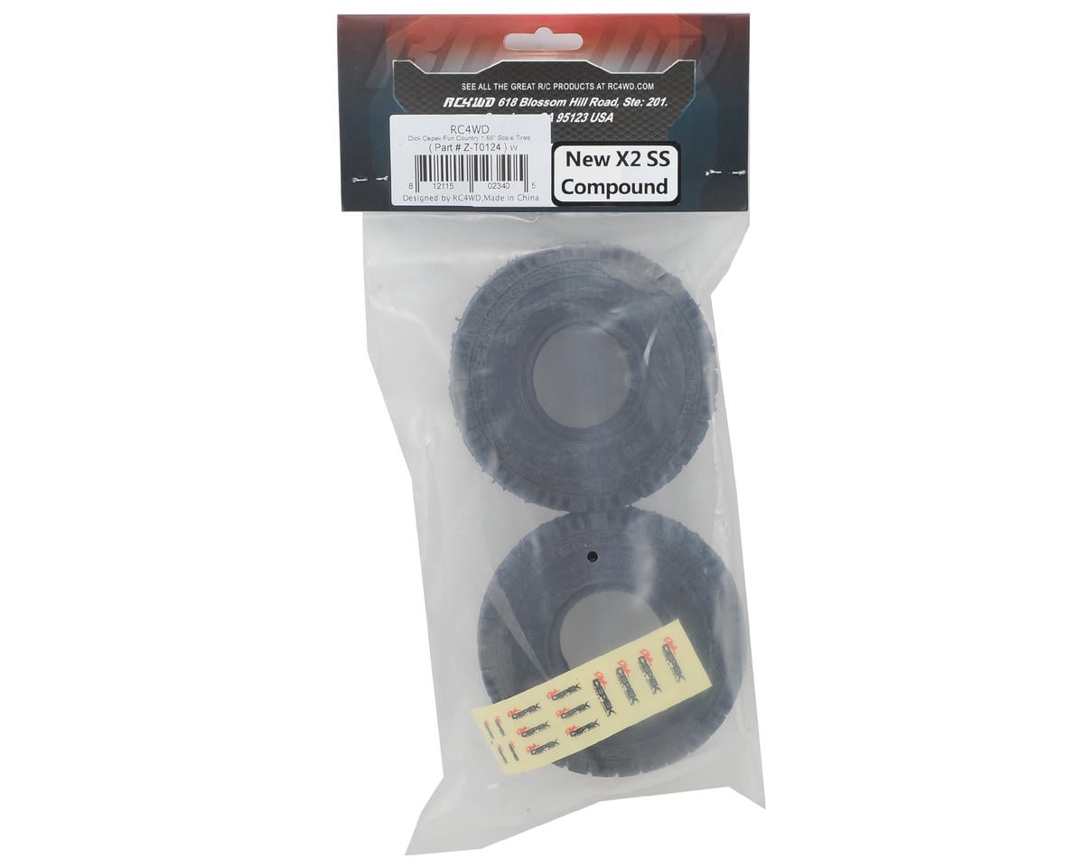 RC4WD Dick Cepek Fun Country 1.55" Scale Crawler Tire (2) (X2 SS)