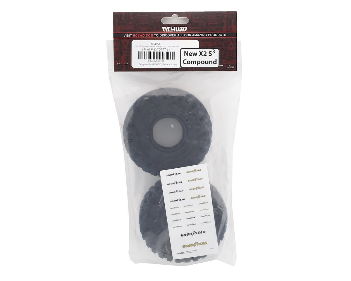 RC4WD Goodyear Wrangler Duratrac 1.55" Scale Rock Crawler Tires (2) (X2S3)