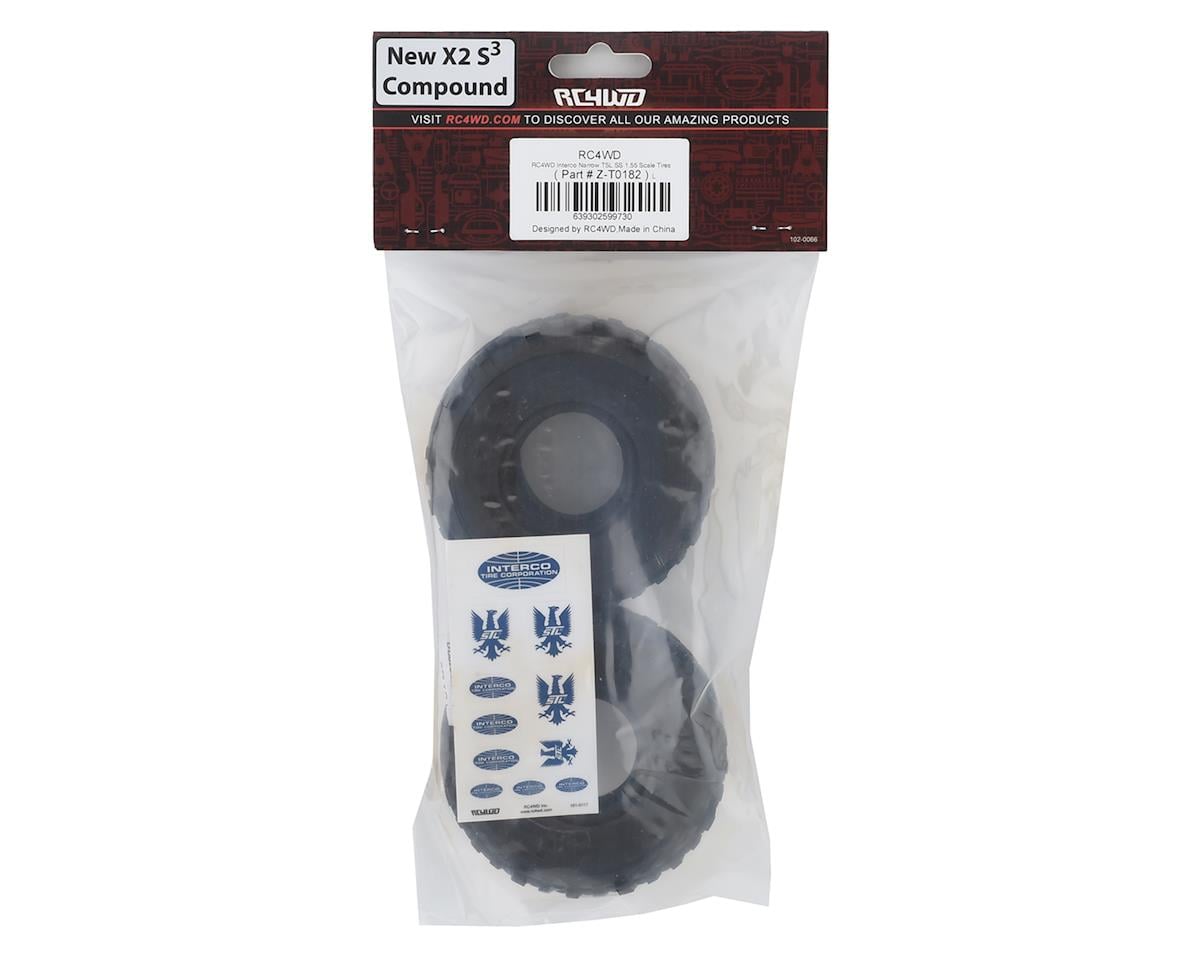 RC4WD Interco Narrow 1.55" Scale Rock Crawler Tires (2) (X2S³)