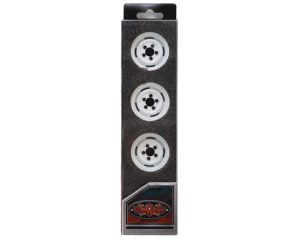 RC4WD 1.55" Landies Vintage Stamped Steel Beadlock Wheels (White)