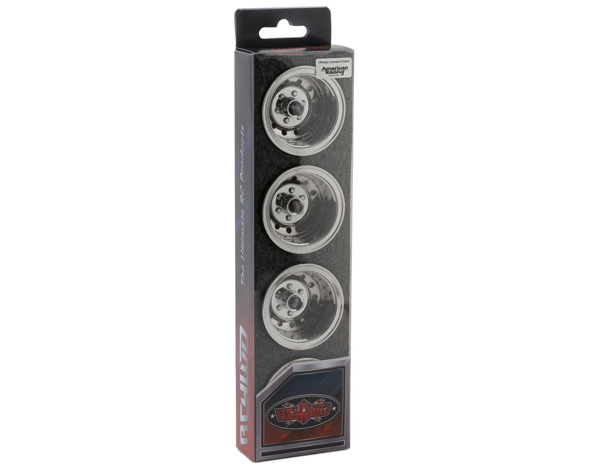 RC4WD American Racing 1.9" Outlaw II Deep Dish Beadlock Wheels (Chrome) (4)