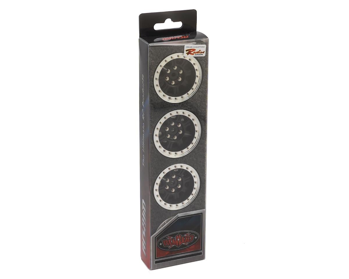 RC4WD Raceline Monster 1.9" Beadlock Wheels (Blk/Slv) (4)