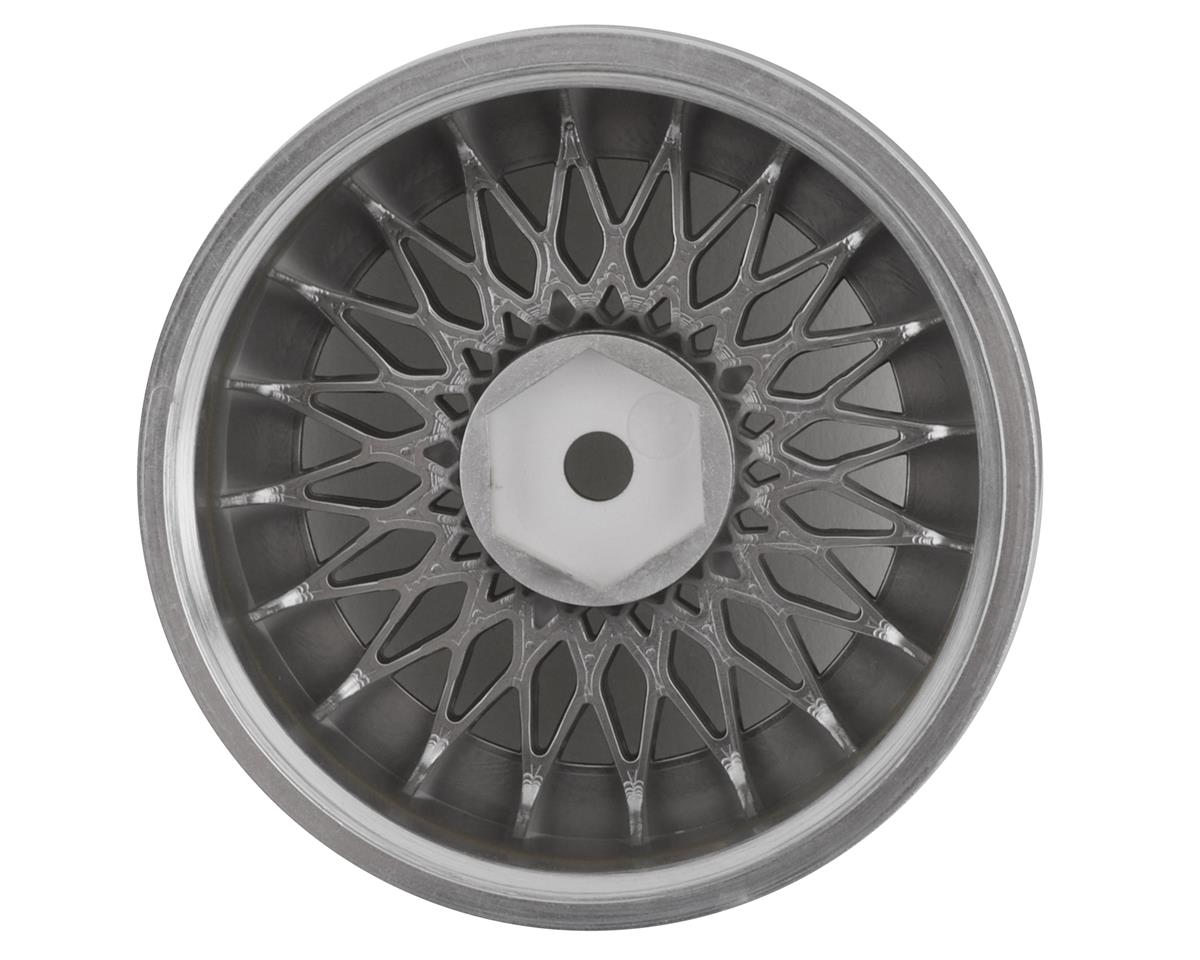 RC Art SSR Formula Mesh 19 Drift Wheels (Matte Silver) (2) (8mm Offset)