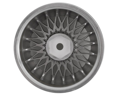 RC Art SSR Formula Mesh 19 Drift Wheels (Matte Silver) (2) (8mm Offset)