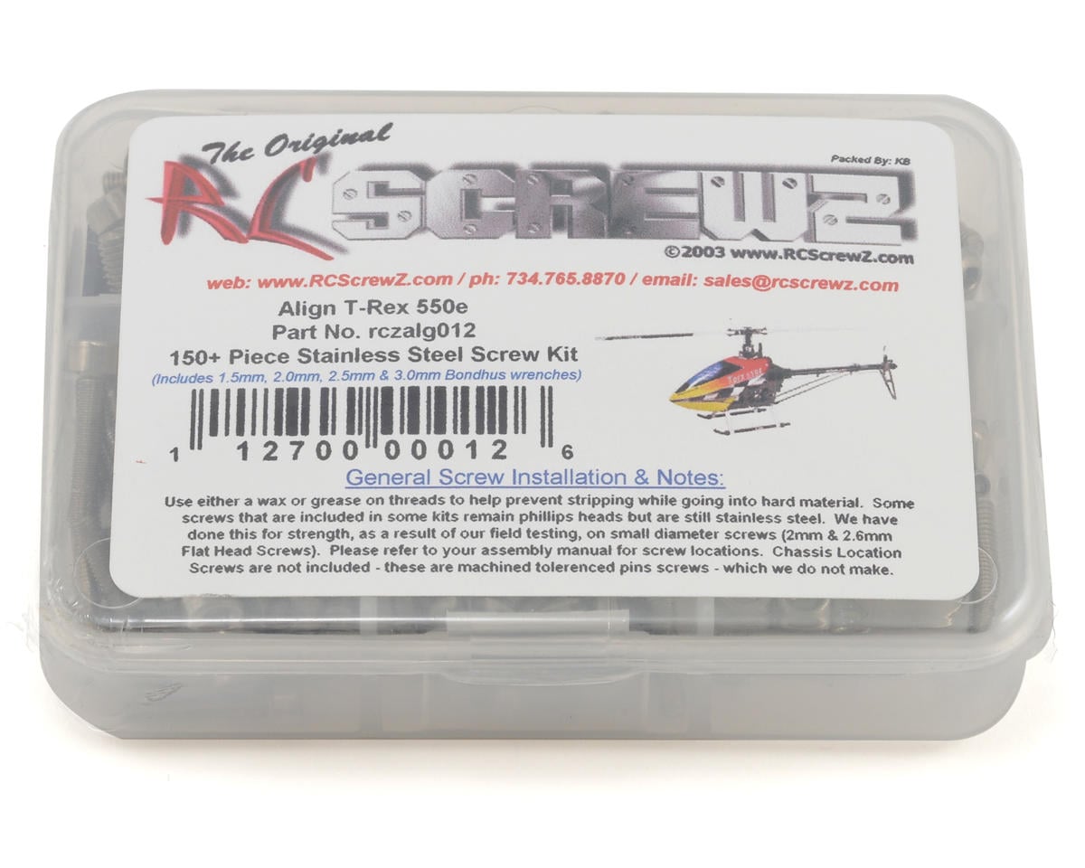 RC Screwz Screw Set: Align 550e