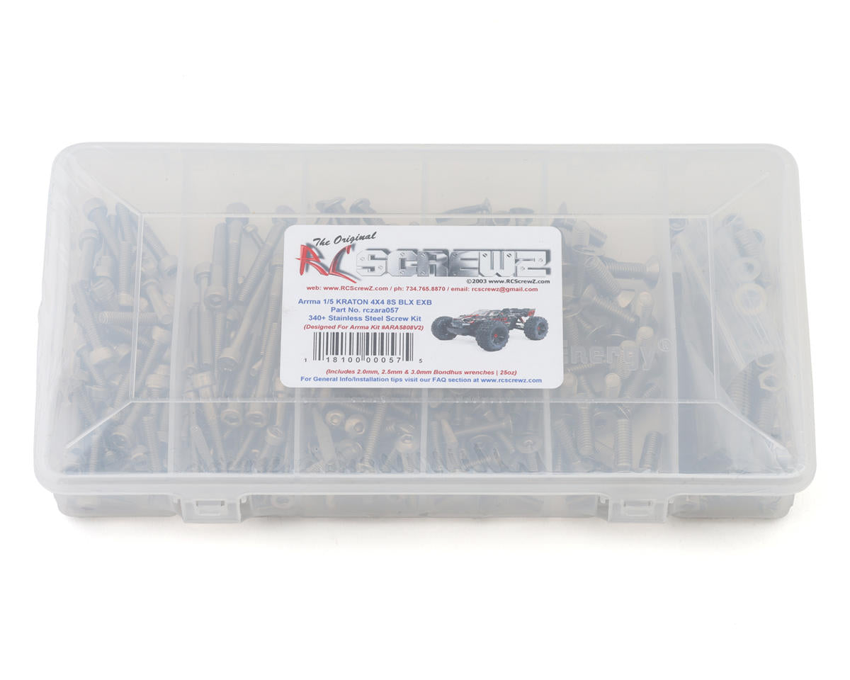 RC Screwz Arrma Kraton 8S BLX EXB 1/5 4x4 Stainless Steel Screw Kit