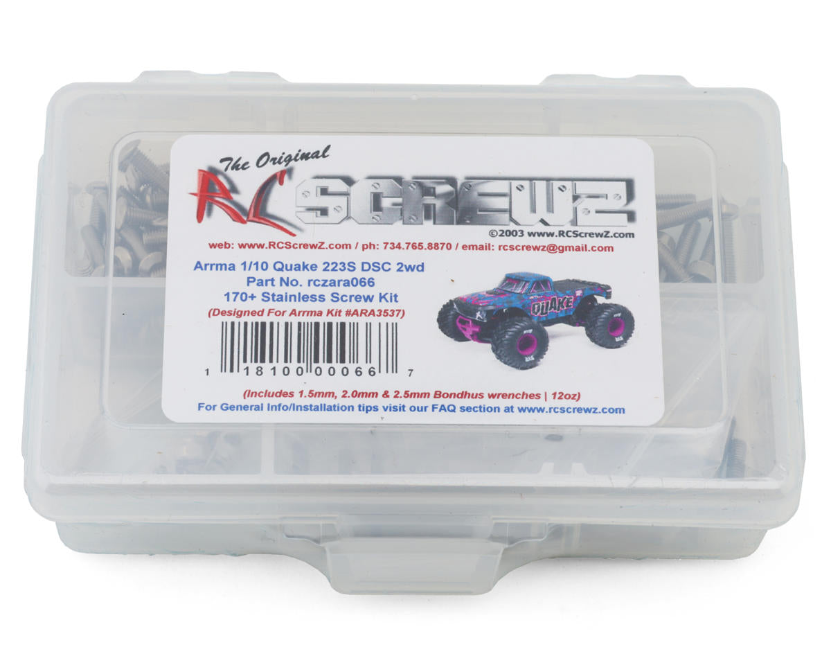 RC Screwz Arrma® 1/10 Quake 223S 2WD Stainless Steel Screw Kit