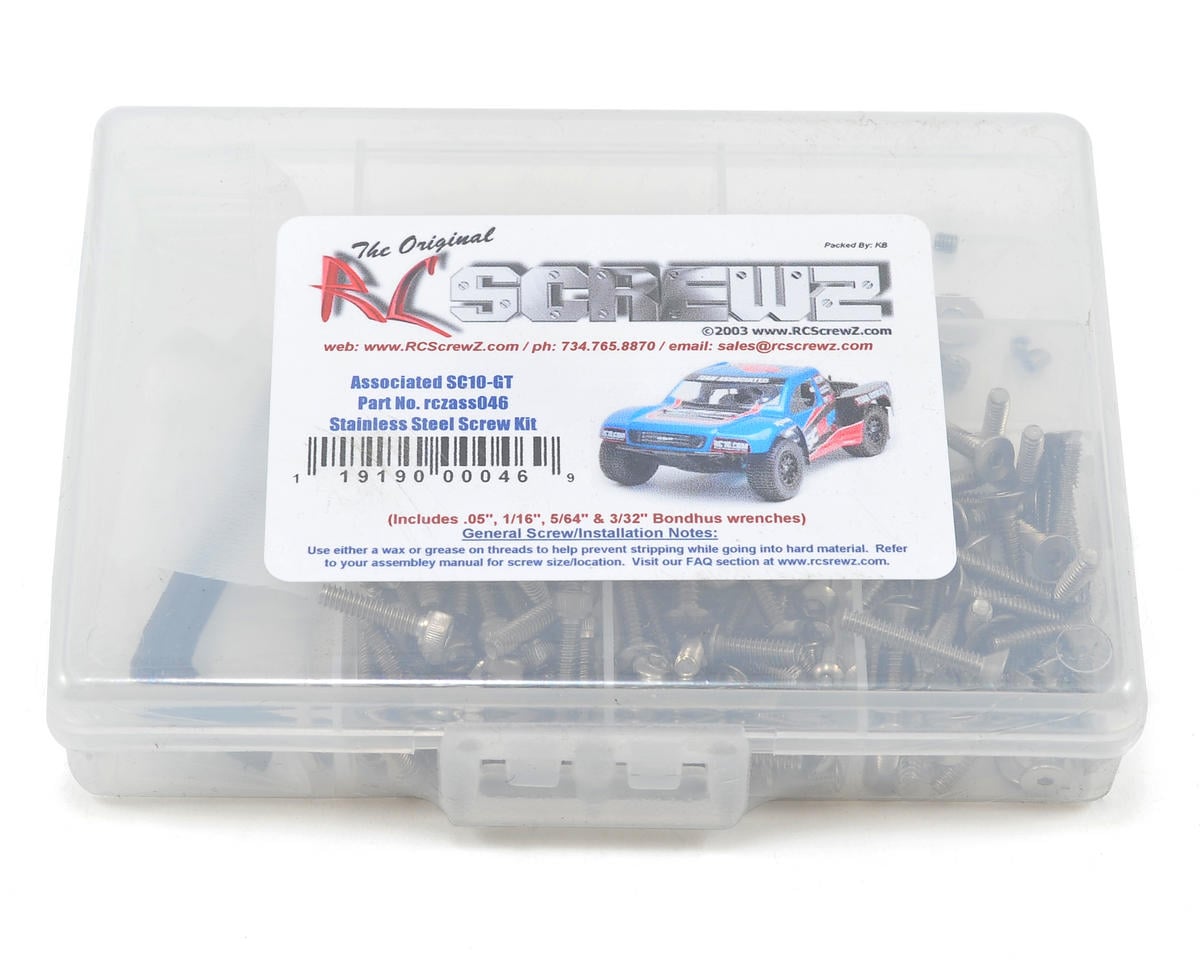 RC Screwz Associated SC10GT Stainless Steel Screw Kit