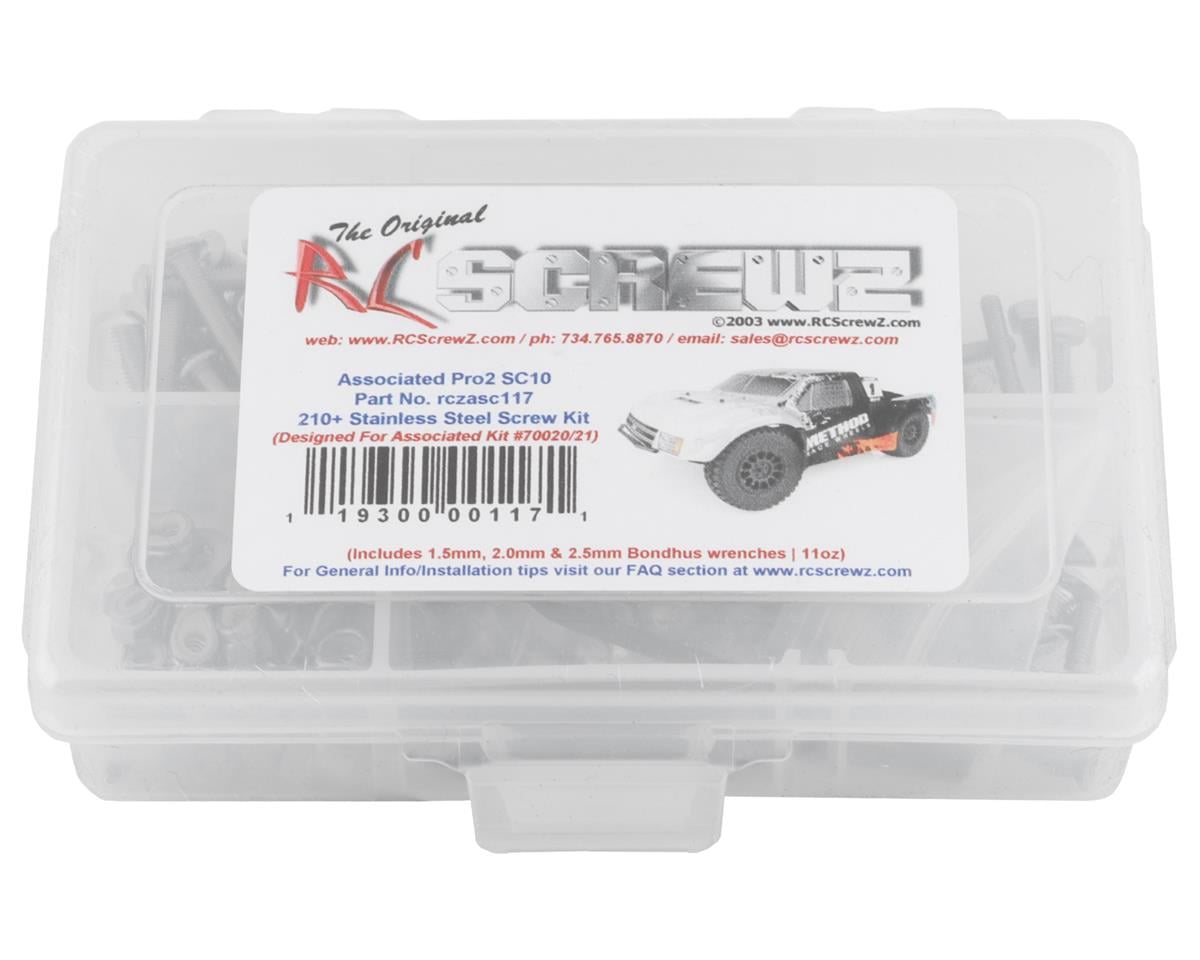 RC Screwz Associated Pro2 SC10 Stainless Steel Screw Kit
