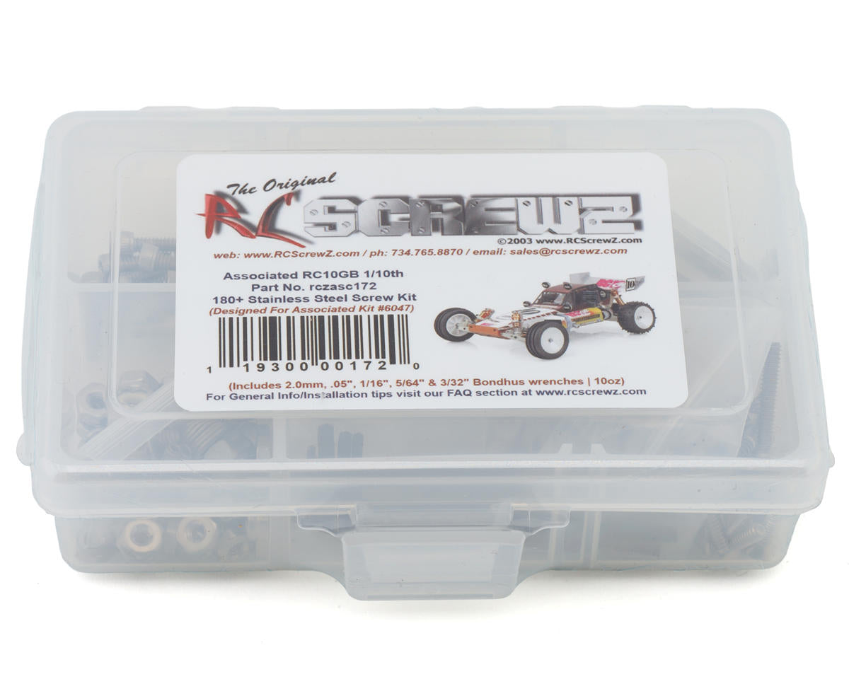 RC Screwz Team Associated RC10GB 1/10 Nitro Buggy Stainless Steel Screw Kit