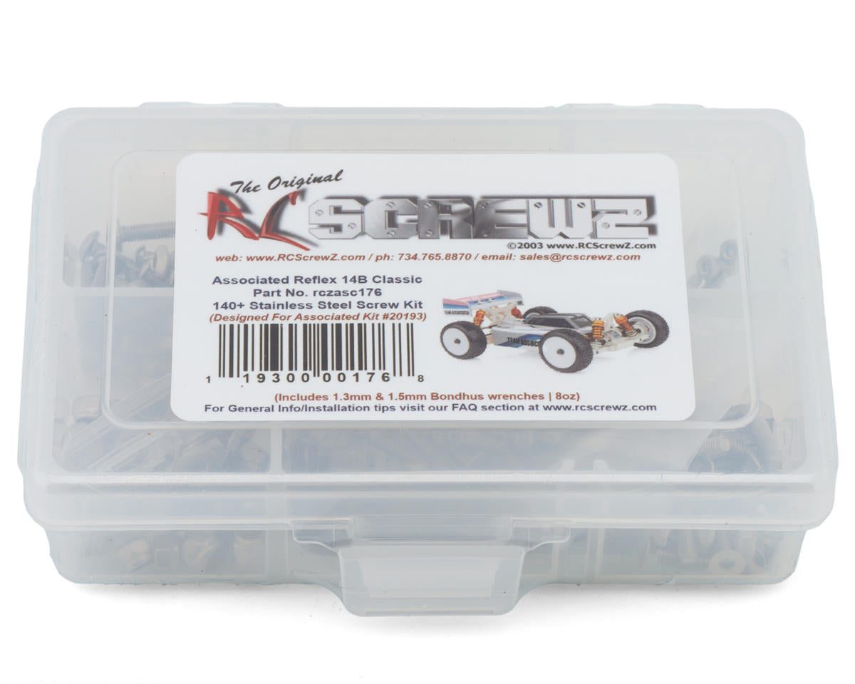 RC Screwz Team Associated Reflex 14B 1/14 4WD Buggy Stainless Steel Screw Kit