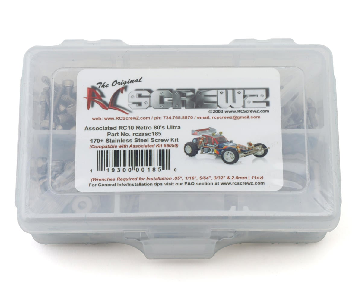 RC Screwz Team Associated RC10 Retro 80's Ultra Champ Stainless Steel Screw Kit