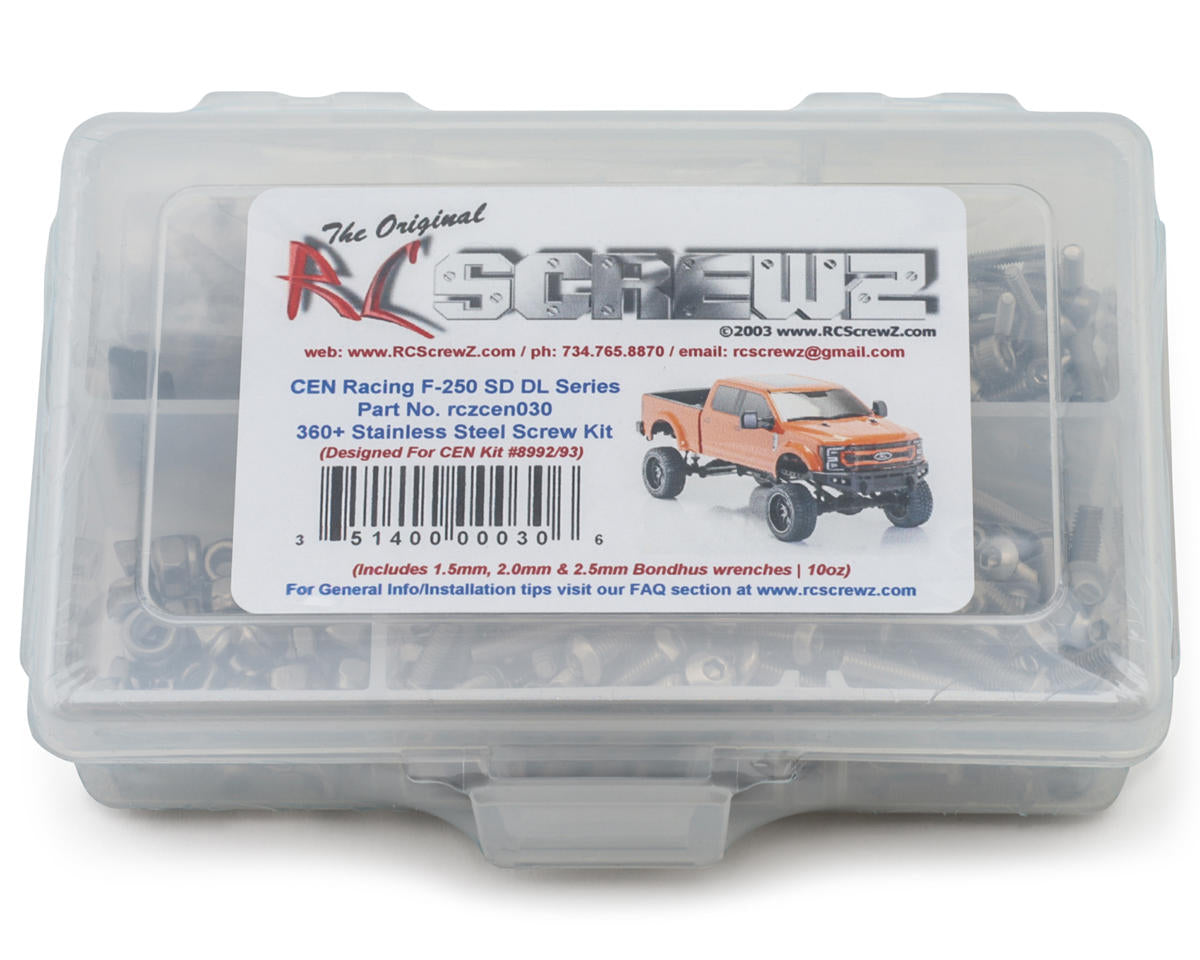 RC Screwz CEN Racing F-250 SD DL Series Stainless Steel Screw Kit
