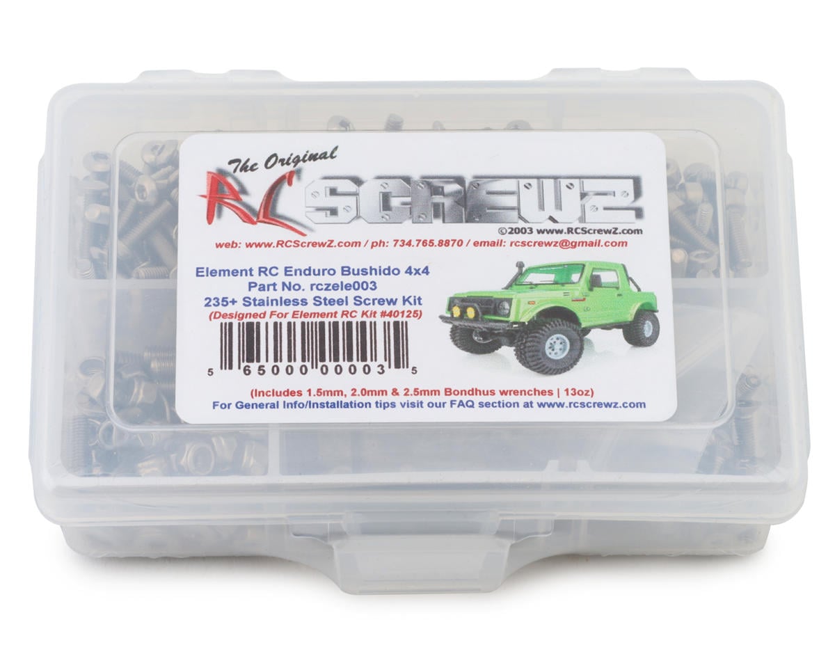 RC Screwz Element RC Enduro Bushido Stainless Steel Screw Kit
