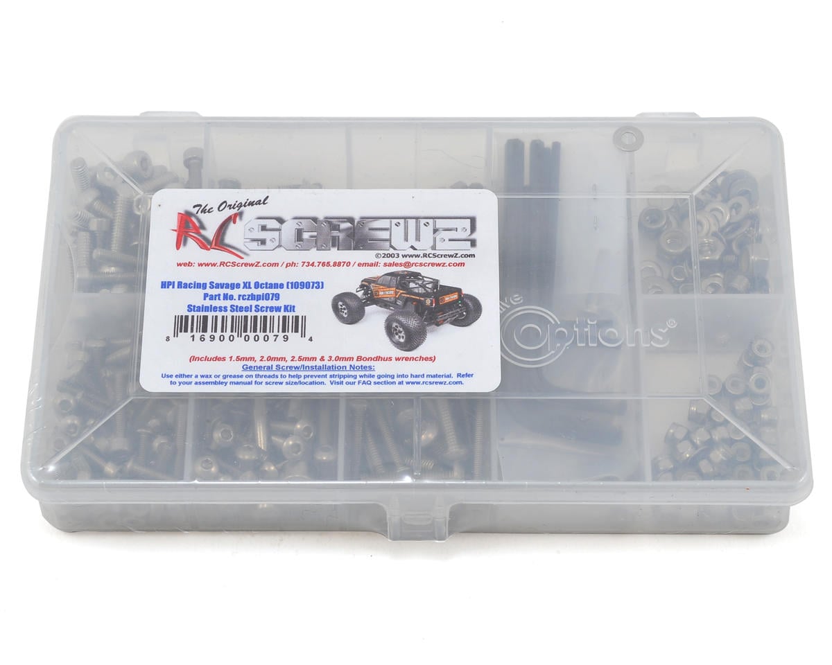 RC Screwz HPI Racing Savage XL Octane Stainless St