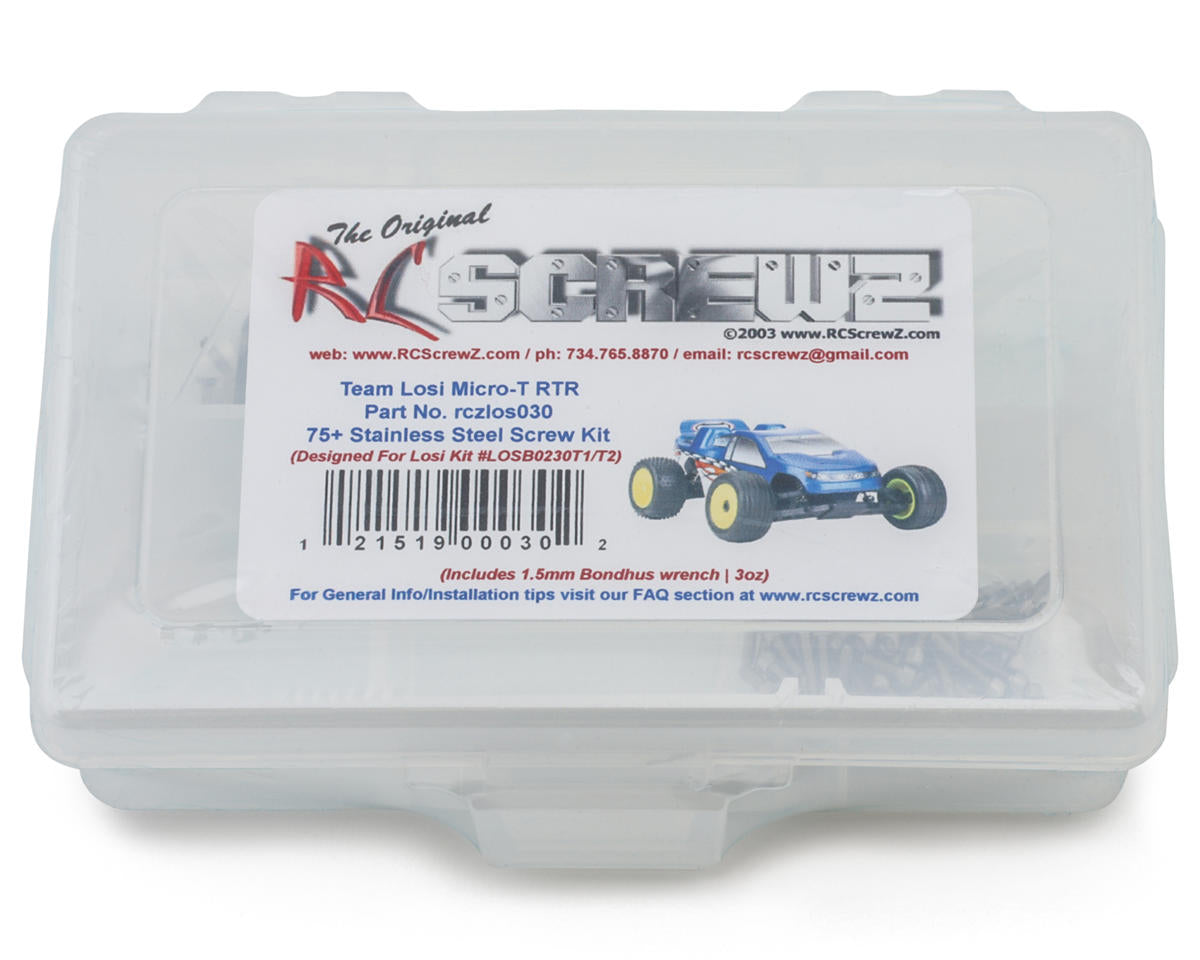 RC Screwz Losi® Micro-T™ Stainless Screw Kits