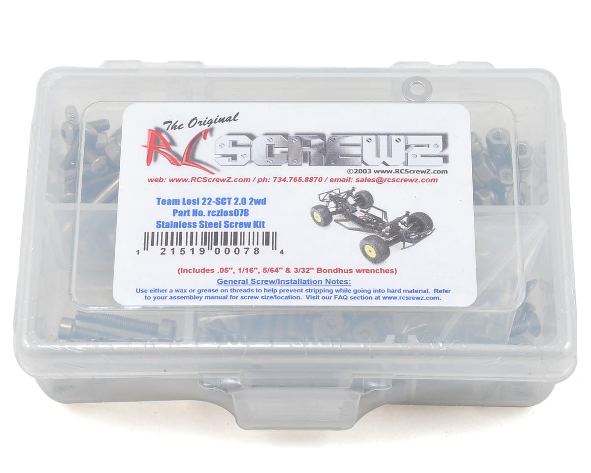 RC Screwz Losi 22-SCT 2.0 2wd Stainless Steel Screw Kit