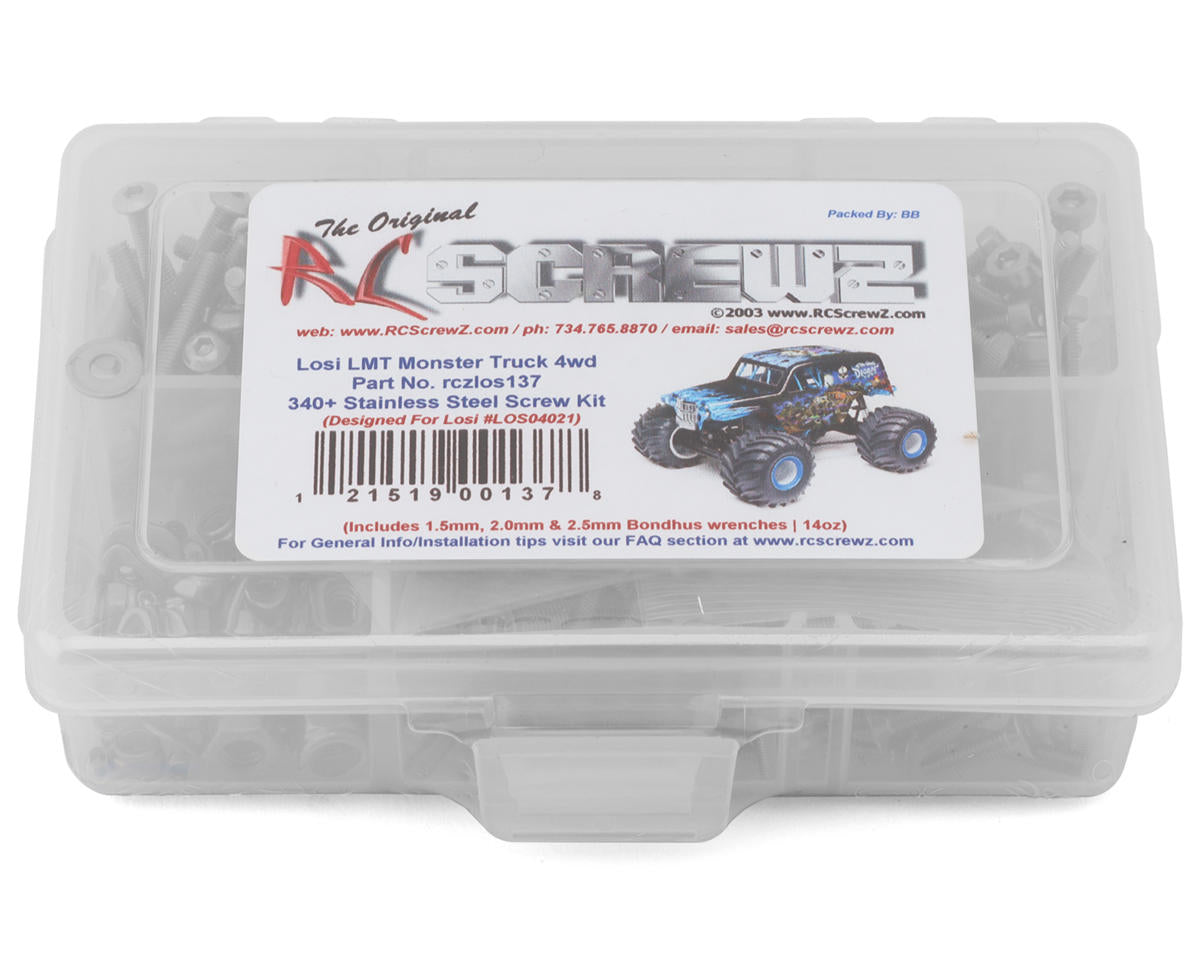 RC Screwz Team Losi LMT Monster Truck 4WD Stainless Steel Screw Kit