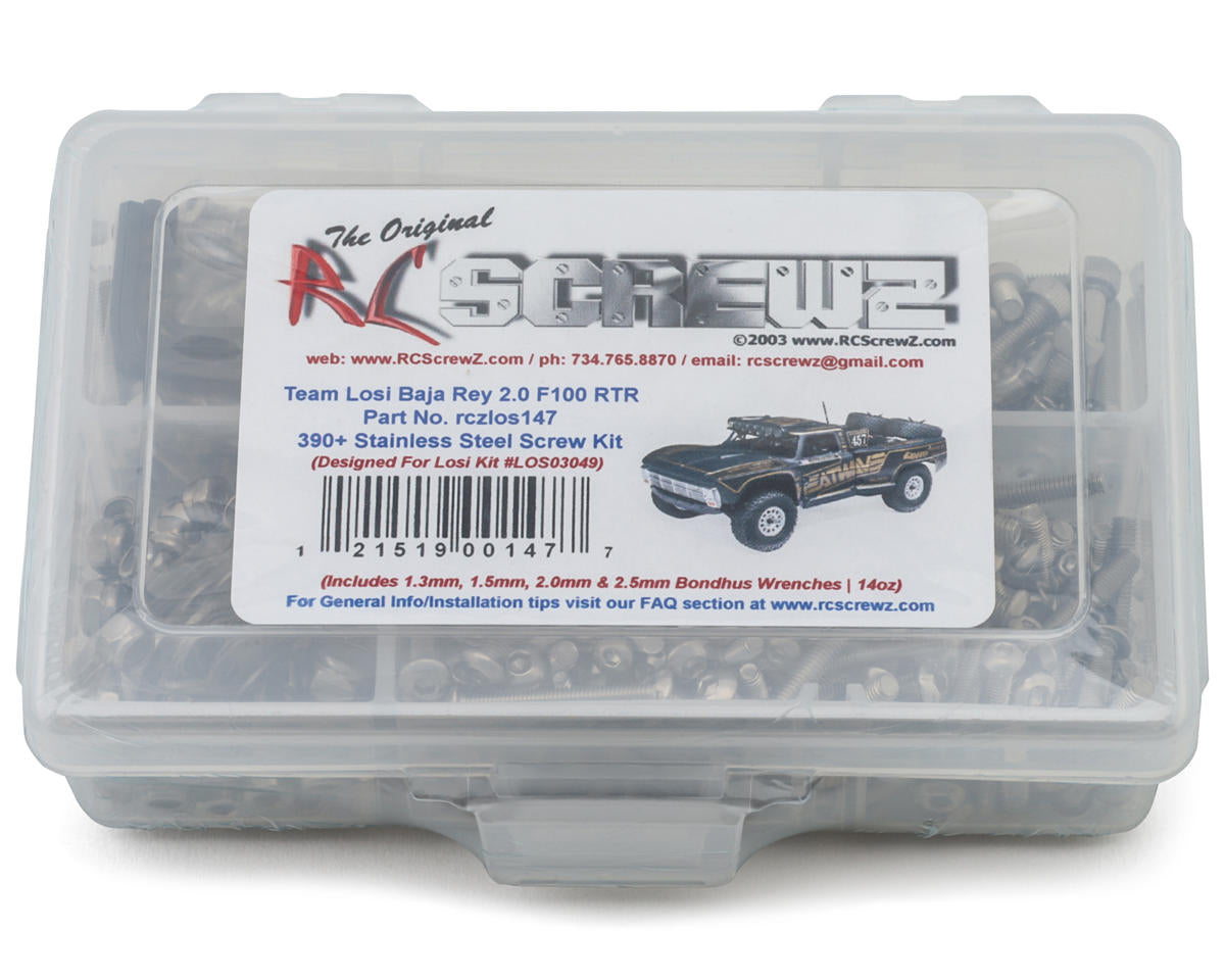 RC Screwz Losi® Baja Rey™ 2.0 F100 RTR Stainless Steel Screw Kit