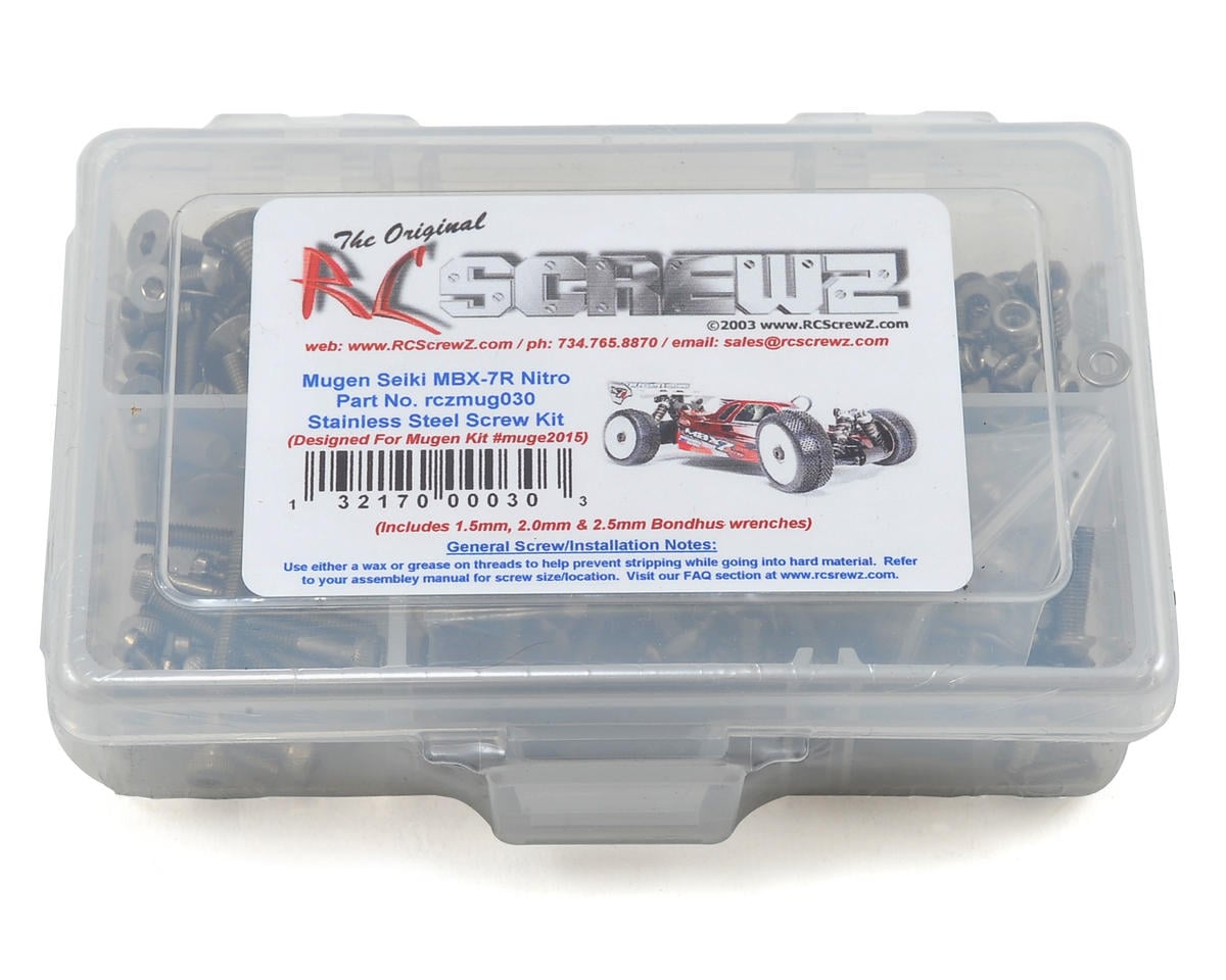RC Screwz Mugen MBX7R Stainless Steel Screw Kit
