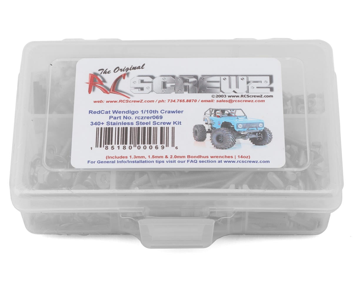RC Screwz RedCat Racing Wendigo 1/10 RTR Rock Racer Stainless Steel Screw Kit