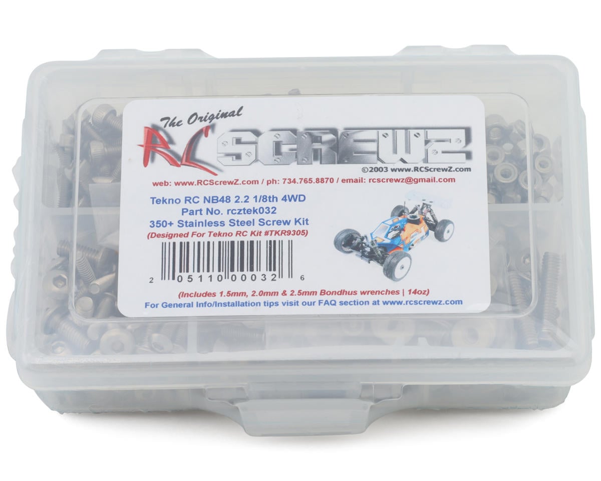RC Screwz Tekno NB48 2.2 1/8 Nitro Buggy Stainless Steel Screw Kit