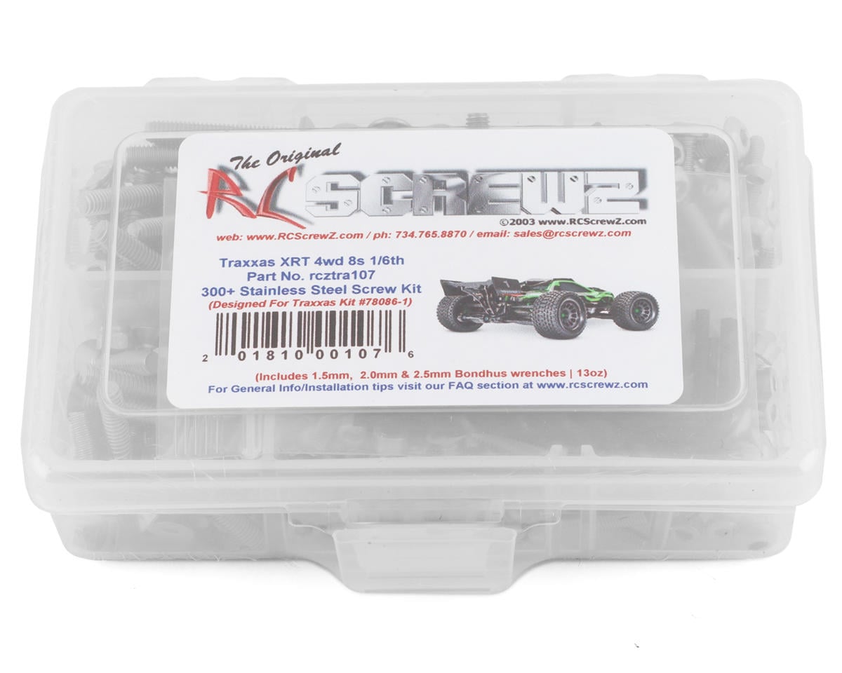 RC Screwz Stainless Steel Screw Kit for Traxxas XRT