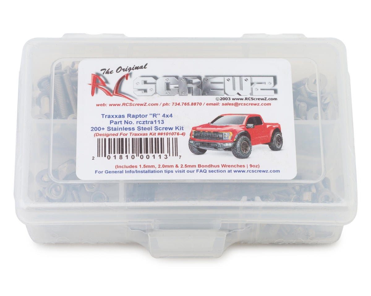 RC Screwz Stainless Steel Screw Kit for Traxxas Ford F-150 Raptor R 4x4