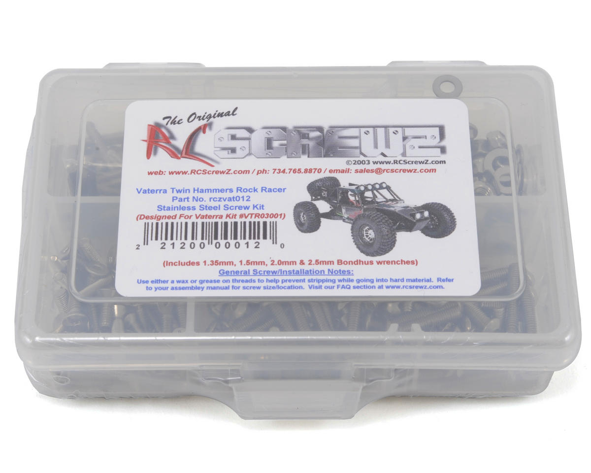 RC Screwz Vaterra Twin Hammers Rock Racer Stainless Steel Screw Kit
