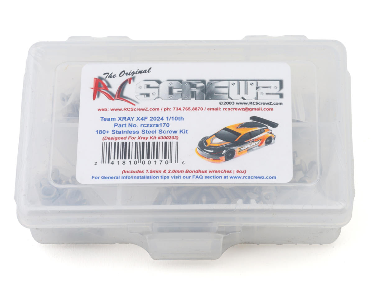 RC Screwz Team XRAY X4F 2024 1/10 FWD Touring Car Stainless Steel Screw Kit