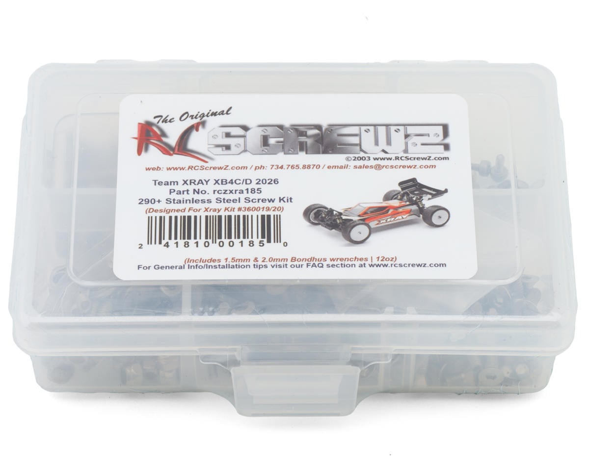 RC Screwz Xray XB4 2026 Stainless Steel Screws Kit