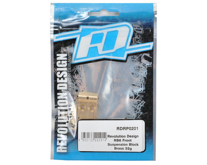 Revolution Design Brass RB6 Front Suspension Block (32g)