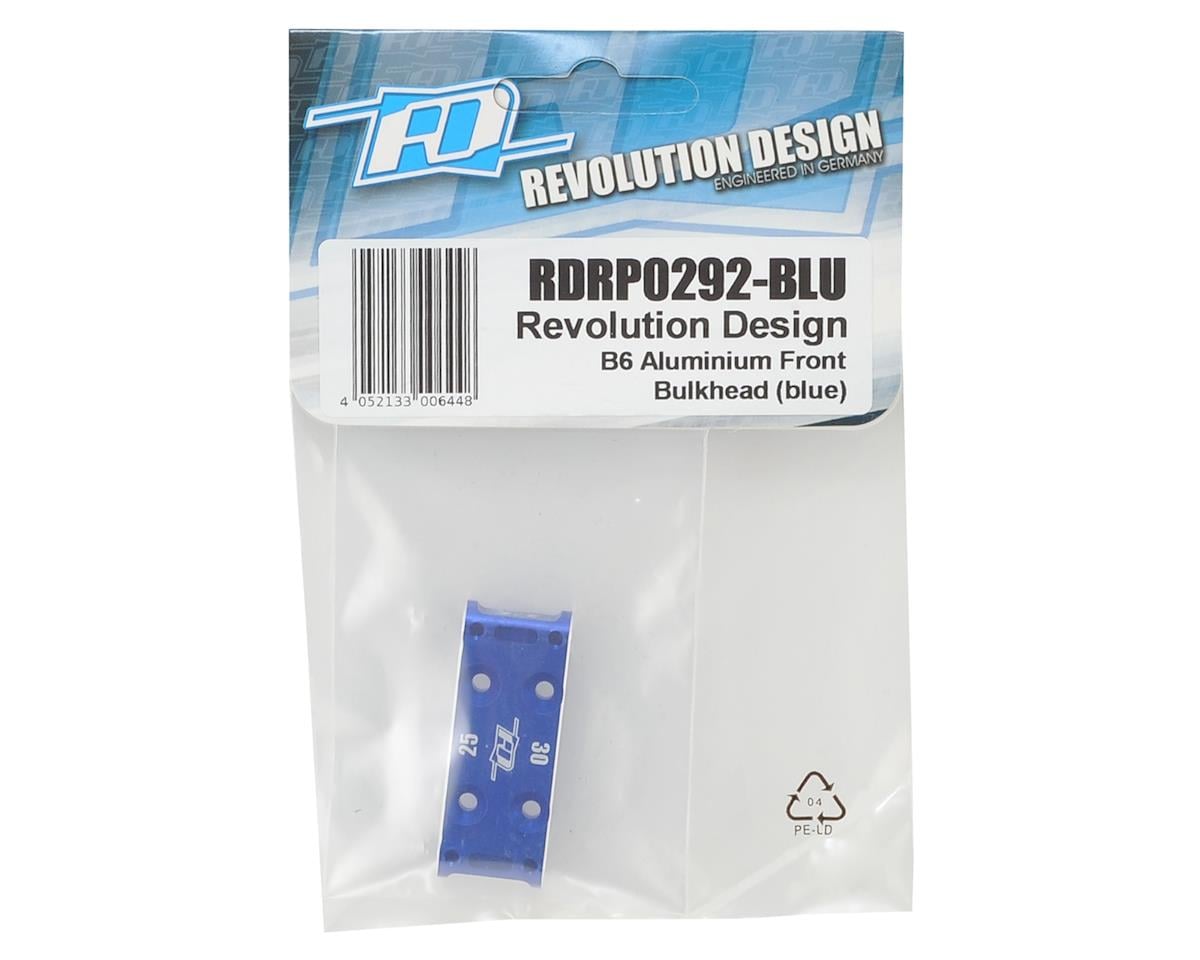 Revolution Design B6 Aluminum Front Bulkhead (Blue)