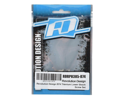 Revolution Design B74 Titanium Lower Shock Screw Set (4)