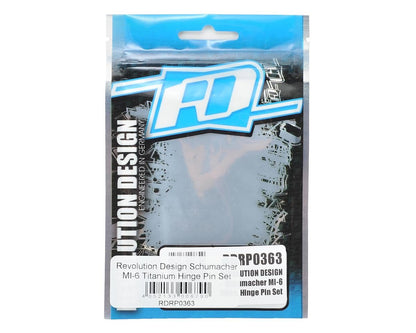Revolution Design Schumacher MI-6 Titanium Hinge Pin Set