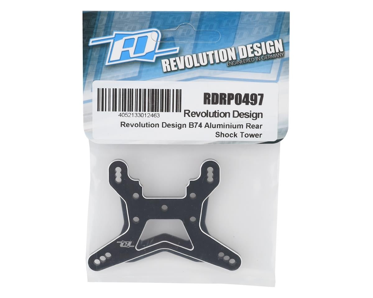 Revolution Design B74 Aluminum Rear Shock Tower (Black)