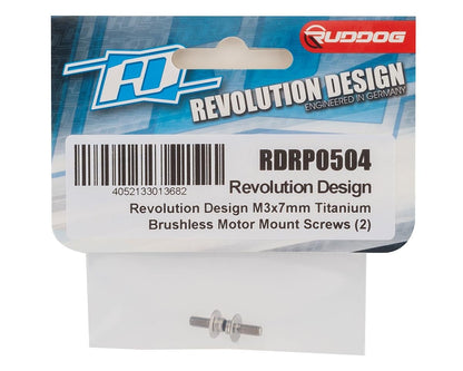 Revolution Design Titanium Motor Mount Screws (3x7mm) (2)