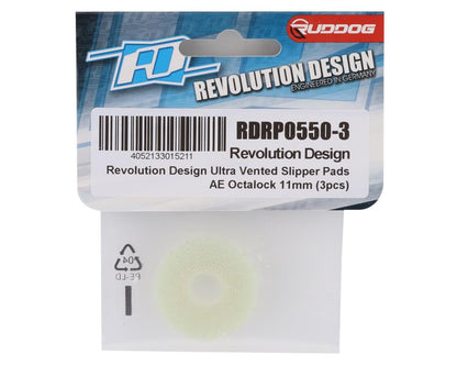 Revolution Design Associated Octalock 11mm Ultra Vented Slipper Pads (3)