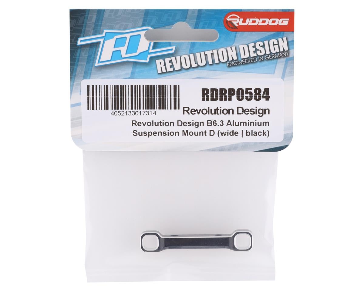 Revolution Design B6.3 Aluminum Suspension Mount D (Black) (Wide)