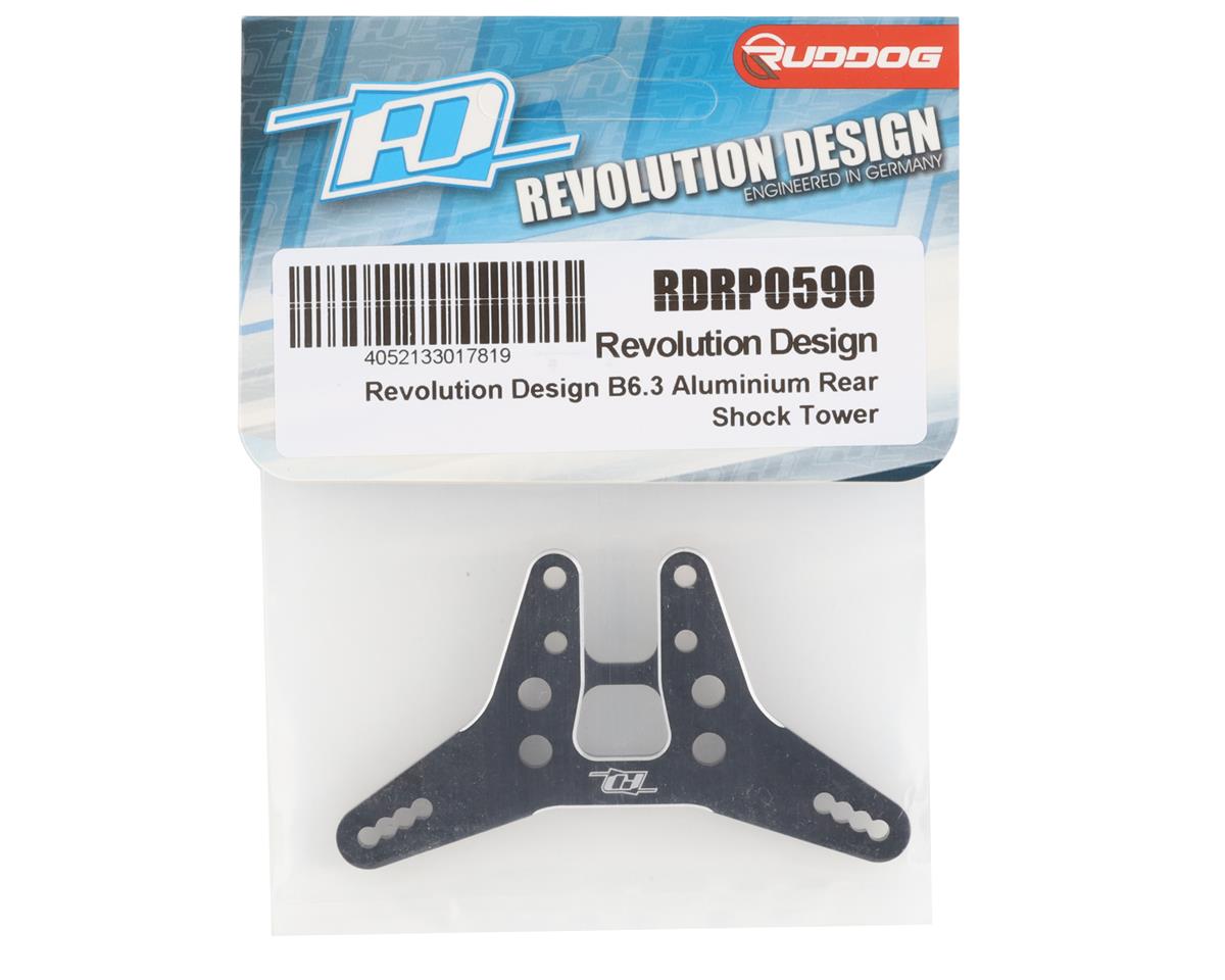 Revolution Design Associated B6.3/B6.4 Aluminum Rear Shock Tower (Black)