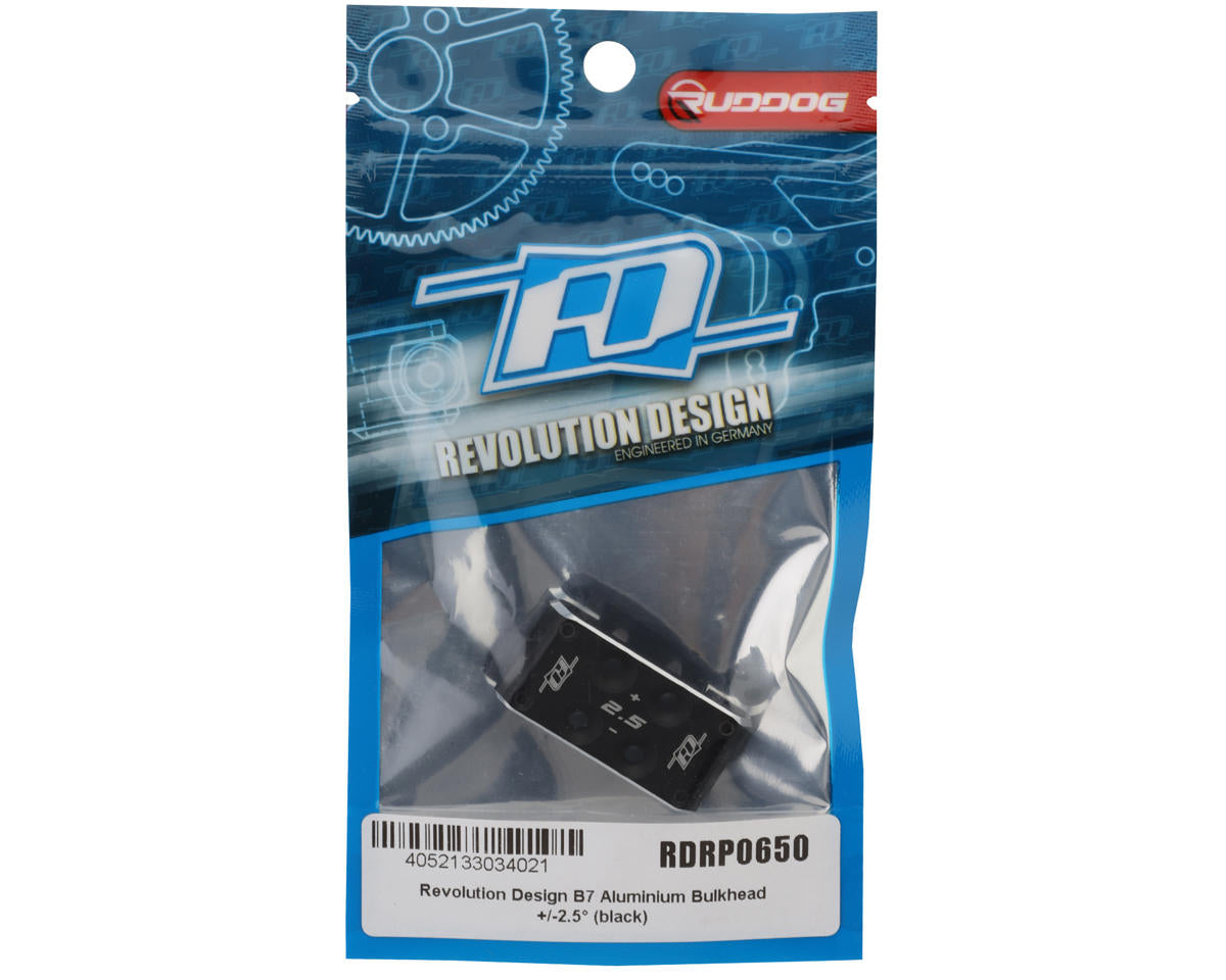 Revolution Design B7 Aluminum Bulkhead (Black) (+/-2.5°)
